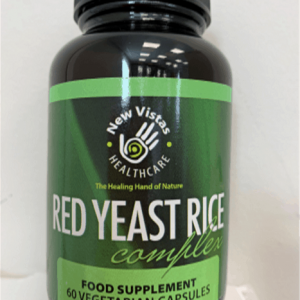 jar of Red Yeast Rice Complex food supplement capsules